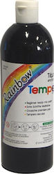 Rainbow Tempera Colour Paint Bottle 500ml Black