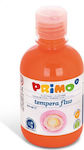 Primo Fluo Tempera Colour Paint Bottle 300ml Orange Fluo