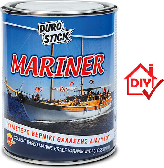 Durostick Mariner Βερνίκι Επιφάνειας Διαλύτου Άχρωμο Γυαλιστερό 2.5lt