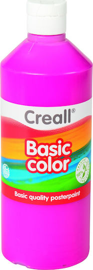 Creall Basic Color Τέμπερα Ζωγραφικής Ροζ Cyclamen Cyclamen 08 σε Μπουκάλι 500ml