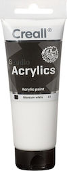 Creall Studio Acrylics Set Culori Acrilice Pictură în culoarea Alb Alb de titan 81 120ml 1buc