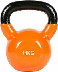 Welfit Kettlebell Βινυλίου 14kg Πορτοκαλί