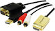 LogiLink Cable HDMI male - VGA male 2m Black
