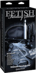 Pipedream Fetish Series Limited Edition - Ultimate Bondage Kit BDSM Kit in Black Color 10pcs
