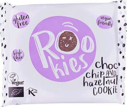 RooBar Bio Kekse Rookies Mit Chips Schokolade & Haselnuss Vegan 1Stück 40gr