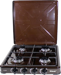 Itimat I-15 Countertop Burner Flüssiggas with 4 Burners Rot