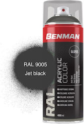 Benman Σπρέι Βαφής Acrylic Jet Black RAL 9005 400ml Benman Σπρέι Βαφής Acrylic Jet Black RAL 9005 400ml