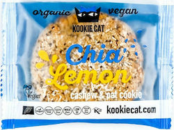 Kookie Cat Bio Kekse Haferflocken Mit Chips Chia & Zitrone Vegan 1Stück 50gr