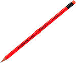 Lyra Neon Pencil HB with Eraser Red