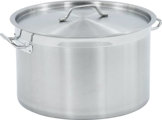 vidaXL Stainless Steel Marmite Pot 44lt / 45cm vidaXL Stainless Steel Marmite Pot 44lt / 45cm