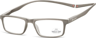 Montana Eyewear MR59C Reading Glasses +1.00 with Magnet Matt Grey MR59C