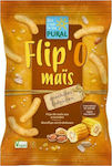 Pural Organic Puffed Snacks Flip'o from Corn Peanut 100gr