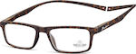 Montana Eyewear MR59 Reading Glasses +3.00 with Magnet Tortoise MR59