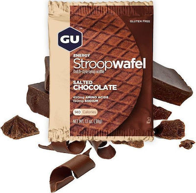 GU Organic Waffle Stroopwafel Salted Chocolate Gluten-free 30gr