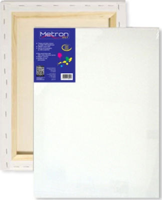 Metron Leinwand auf Keilrahmen Weiß Rechteckig mit Keilrahmen 20x40cm 280gr/m²