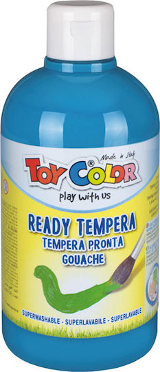 Toy Color Ready Τέμπερα Ζωγραφικής Cyan σε Μπουκάλι 500ml