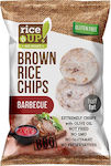 RiceUp Tort de orez Brown Rice Chips BBQ Fără Gluten 1x60gr