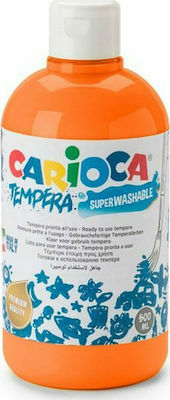 Carioca Tempera Tempera de Pictură Portocaliu în Sticlă 500ml 1buc 23090