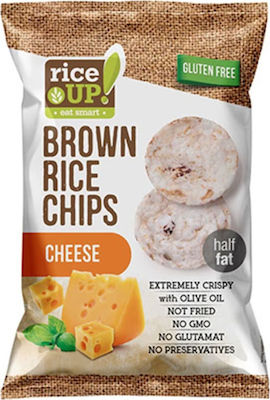 RiceUp Ρυζογκοφρέτες Brown Rice Chips με Cheese Χωρίς Γλουτένη 60gr