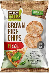 RiceUp Rice Wafers Brown Rice Chips with flavor Pizza Gluten Free 60gr