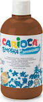 Carioca Tempera Tempera Colour Paint Bottle 500ml Brown