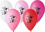 "printed latex balloon Minnie Mouse 27cm colors: white, pink, fuchsia, rose and red