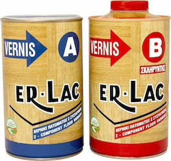 ER-LAC Βερνίκι Επιφάνειας Πολυουρεθάνης 2 Συστατικών Διαλύτου Σατινέ ER-LAC Βερνίκι Επιφάνειας Πολυουρεθάνης 2 Συστατικών Διαλύτου Σατινέ