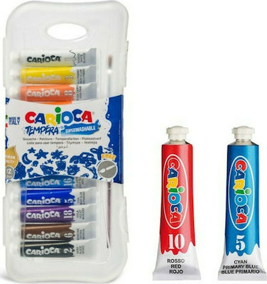 Carioca Tempera Tempera Colour Paint Tube 7.5ml Multicolour 12pcs