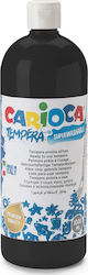 Carioca Tempera Τέμπερα Ζωγραφικής Μαύρη σε Μπουκάλι 1000ml