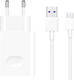 Huawei Φορτιστής με Θύρα USB-A και Καλώδιο USB-C 40W SuperCharge Λευκός (HW-100400E00 Bulk)