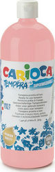 Carioca Tempera Tempera Colour Paint Bottle 1000ml Pink Carnation