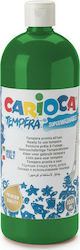 Carioca Tempera Tempera Colour Paint Bottle 1000ml Green