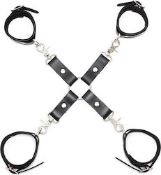 Rimba Hogtie Cuff Combination Complete Limb Restraint Set in Black Color