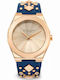 Daisy Dixon Alessandra Γυναικείο Ρολόι 36mm Μπαταρίας με Μπλε Δερμάτινο Λουράκι