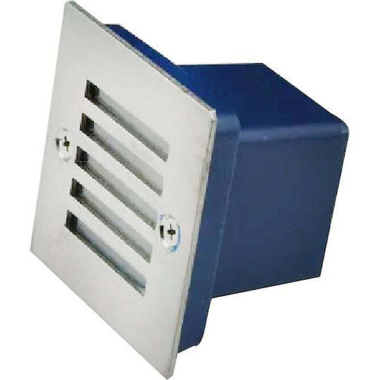Geyer Wandmontierte Außen-Deckenleuchte LED IP65 1W mit Warmweiß Licht 65x65x5.5εκ.