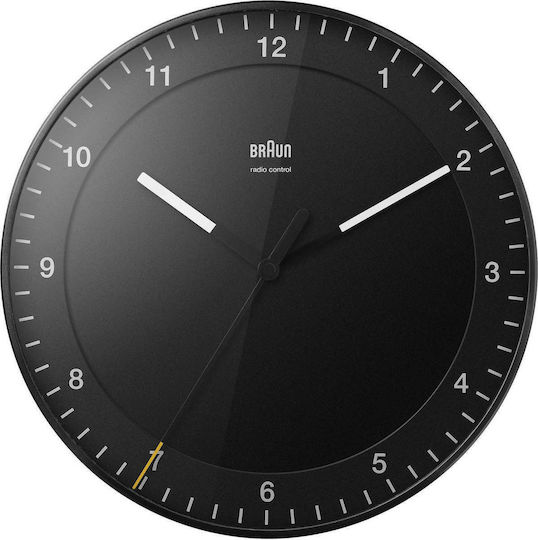 Braun BC 07 B-DCF Wanduhr Metallisch Schwarz Ø30cm