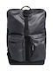 Superdry Roll Top Tarp Fabric Backpack Black