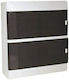 Eurolamp Wall mounted 8-Elements Fuse Box with 2 Rows W275xH230xD100mm