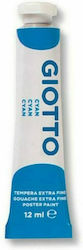 Giotto Tempera Tempera Farben Cyan Blue Nr. 15 ...