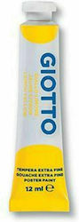 Giotto Tempera Tempera Colour Paint Tube 12ml Yellow