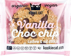 Kookie Cat Biologice Biscuiți Ovăz Βανίλια Cu chipsuri Ciocolată Vegan 1buc 50gr