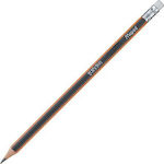 Maped Peps Pencil B with Eraser Orange