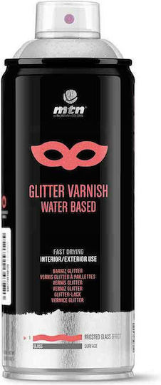 Montana Colors Spray Polish with Glitter Effect Gold 400ml