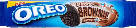 Oreo Kekse Choco Brownie γεfüllte Μπισκότα Mit Füllung Brownie 1Stück 154gr