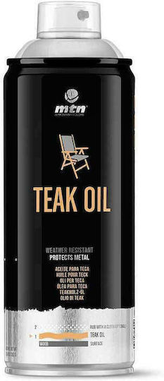 Montana Colors Spray Poloneză Teak Oil Transparent 400ml