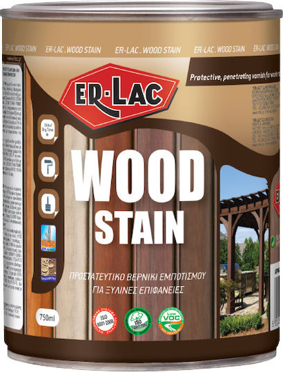 ER-LAC Wood Stain Пропитка 1004 Орегон Сатен 750мл