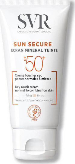 SVR Laboratoire Dermatologique Sun Secure Mineral Screen Normal To Combination Skin Αντηλιακή Κρέμα Προσώπου & Σώματος SPF50 με Χρώμα 60gr