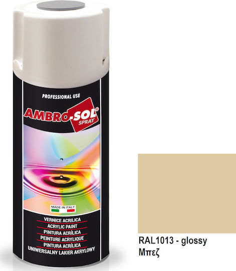 Ambro-Sol Spray Paint V400 Acrylic Oyster White RAL 1013 400ml