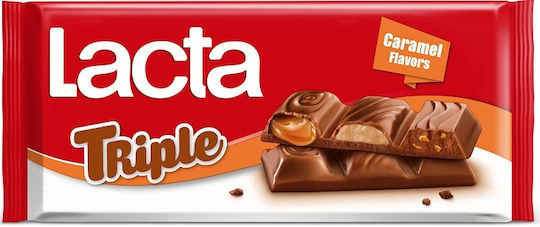 Lacta Triple Chocolate Milk Caramel 90gr