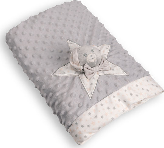 Silk Fashion Одеяло Детско легло FSJ161001J Флийс Сив 100x140см.